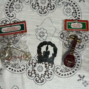 Vintage Commodore Christmas ornaments